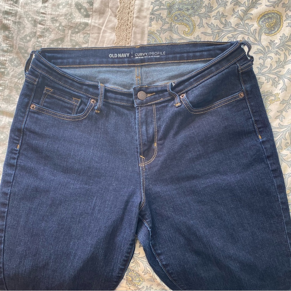 Old Navy Size 8 Dark Wash Mid-Rise Skinny Jeans Bundle - Picture 2 of 16